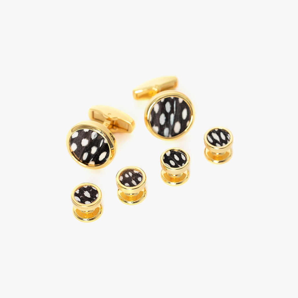 Bear Cufflink & Studs Set