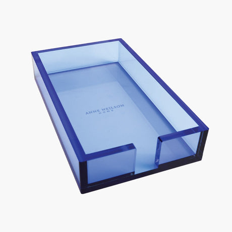 Blue Acrylic Guest Towel Tray