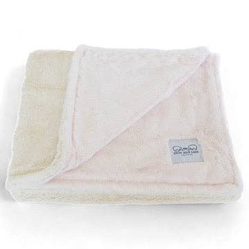 Luxury Duo Baby Blanket - Pink/Ivory