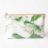Natural Botanical Clear Coated Travel Cosmetic Case