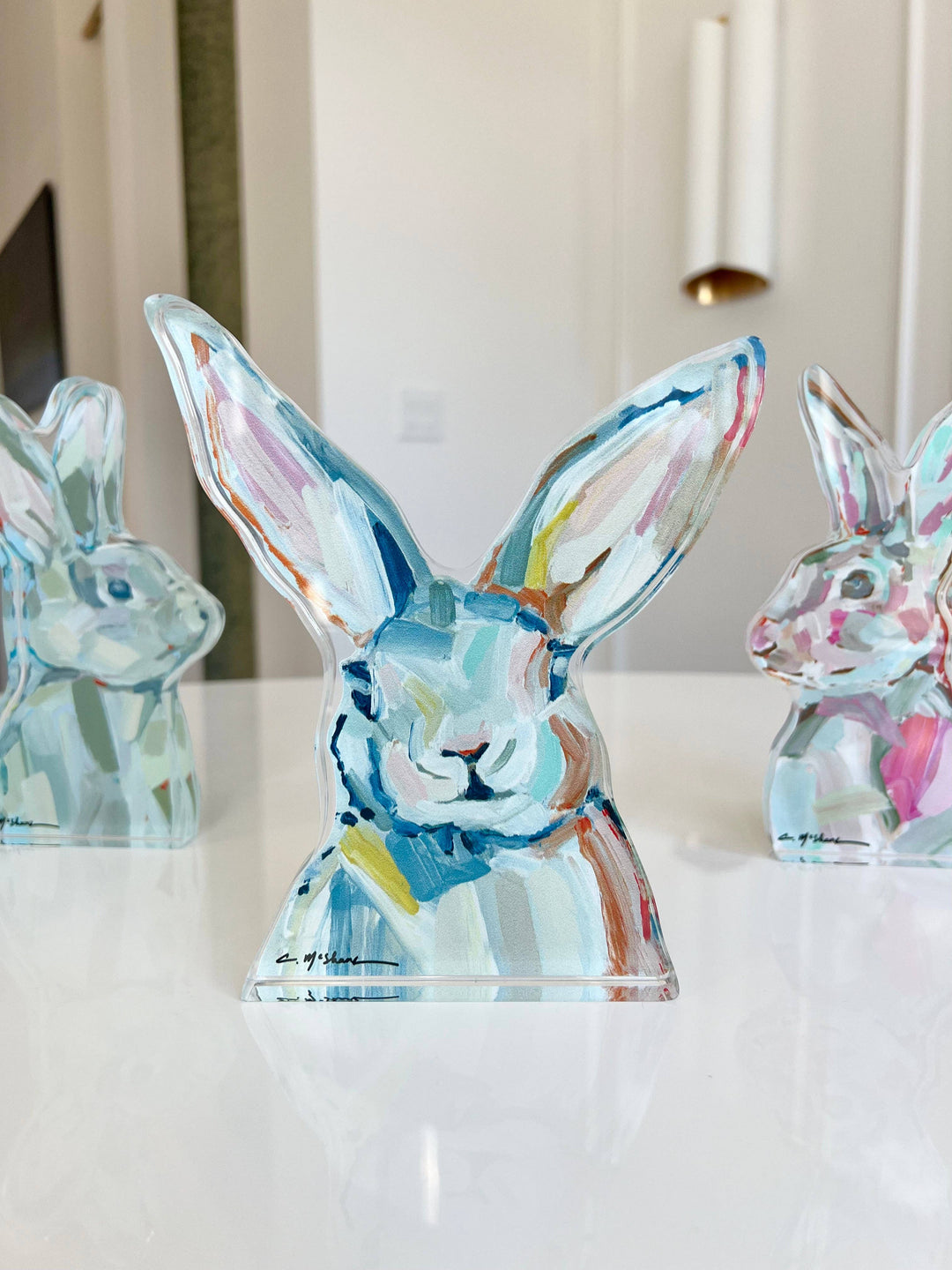 "Bunny Ears" acrylic shelfie