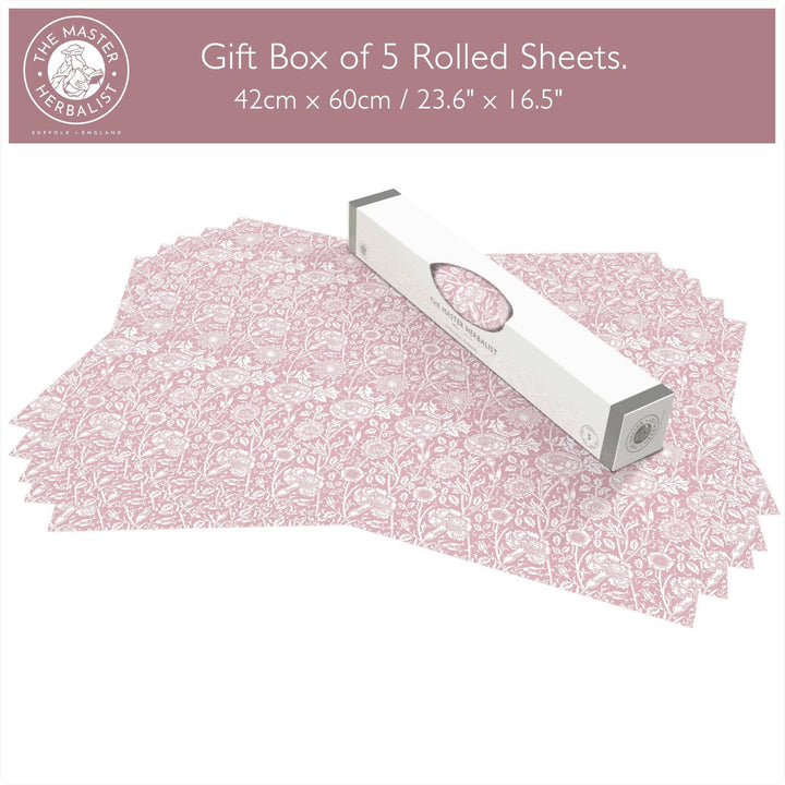 ROSE SCENTED Drawer Liners in PINK William Morris Design