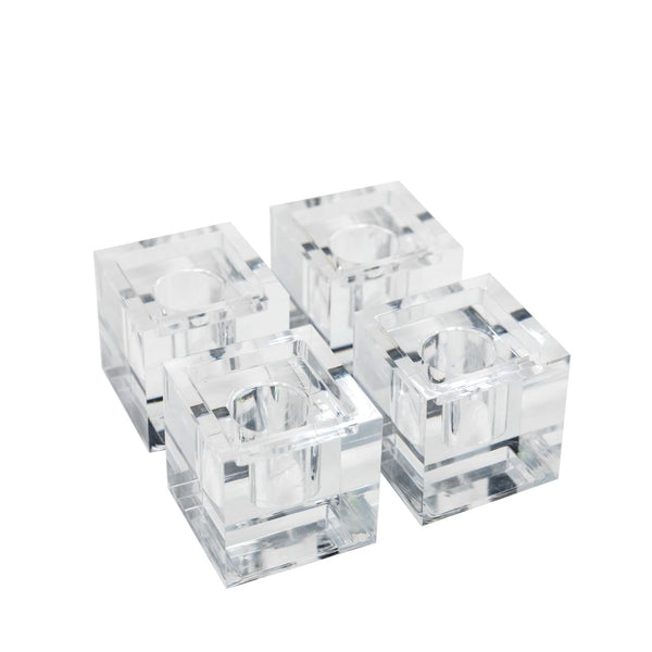 Acrylic Stackable Candleholders Set/4