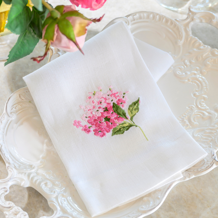 Hydrangea Linen Towel by Arte Italica