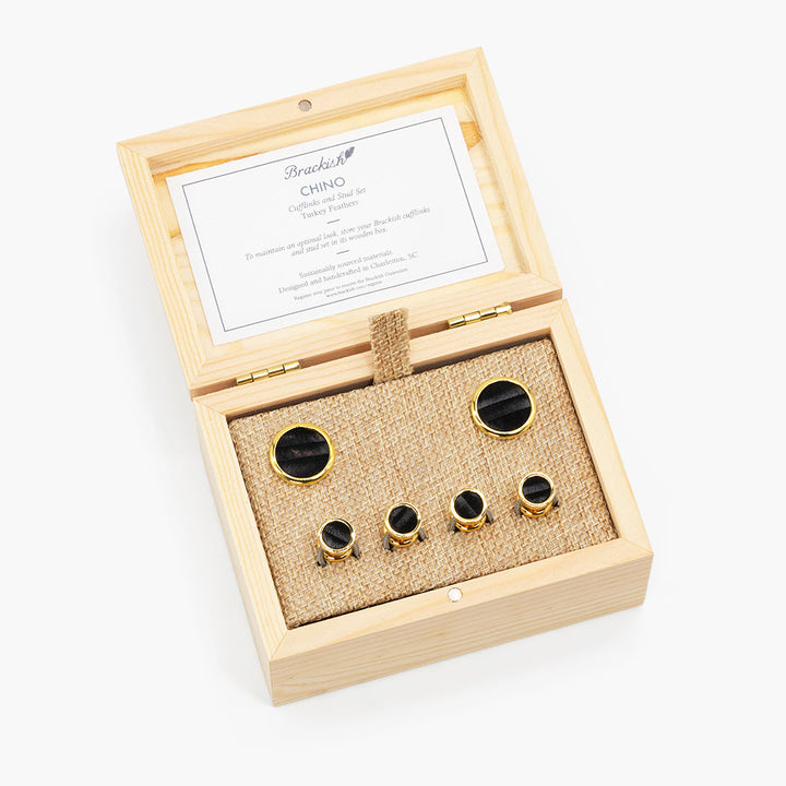 Bear Cufflink & Studs Set