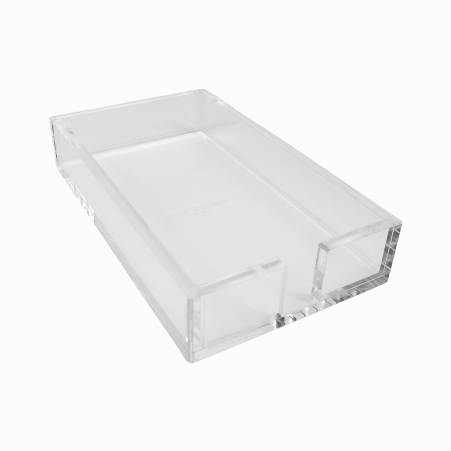 Clear Guest Towel Acrylic Tray