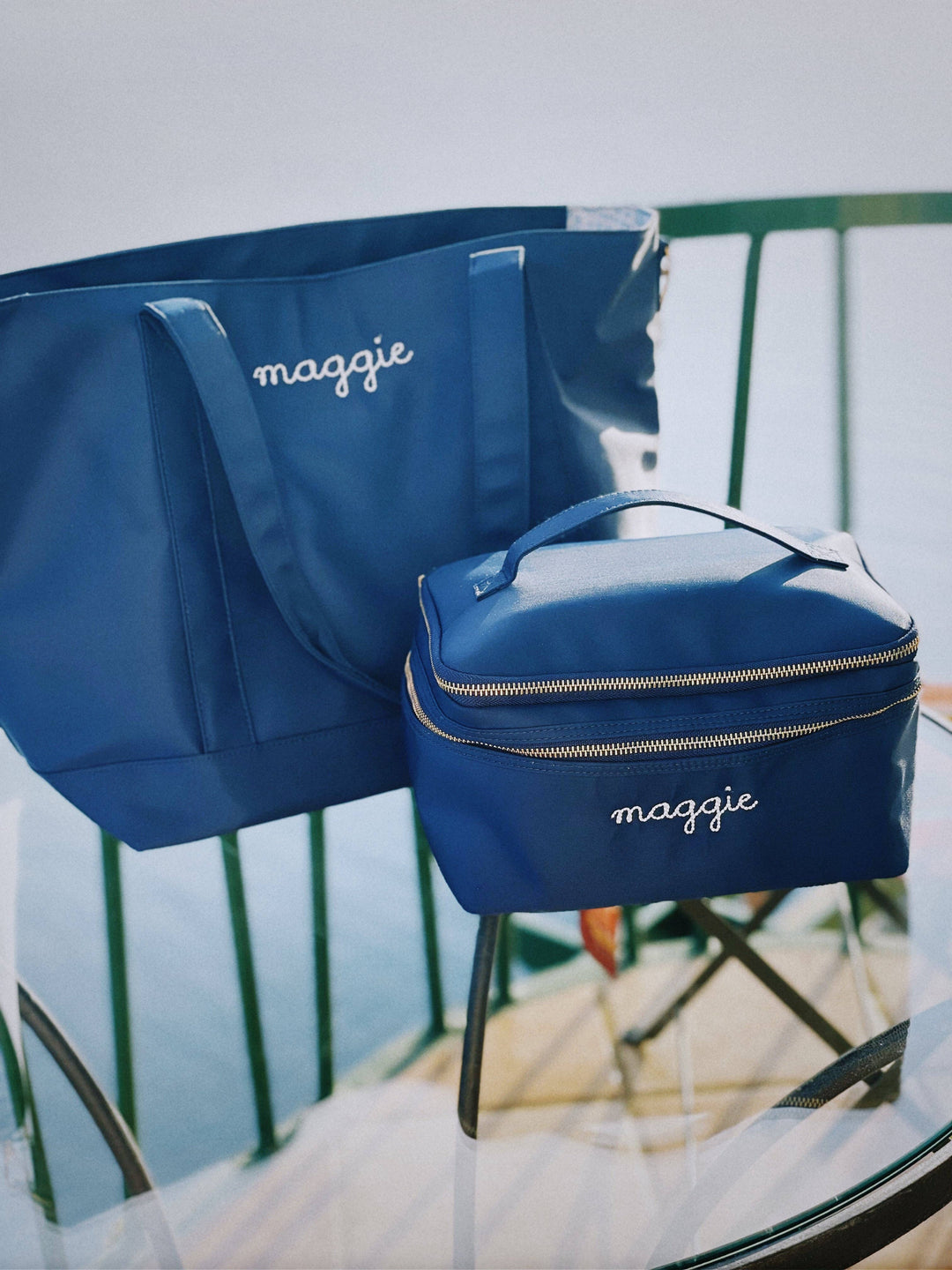 Trvl x Biscuit Shelby Blue Travel Tote