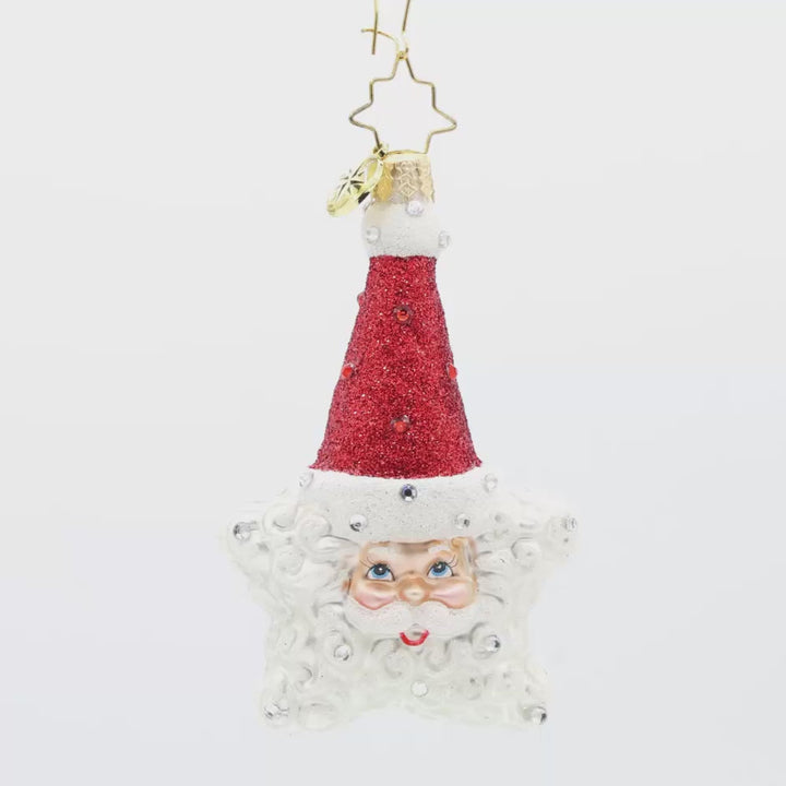 Santa's Star Power Gem Ornament