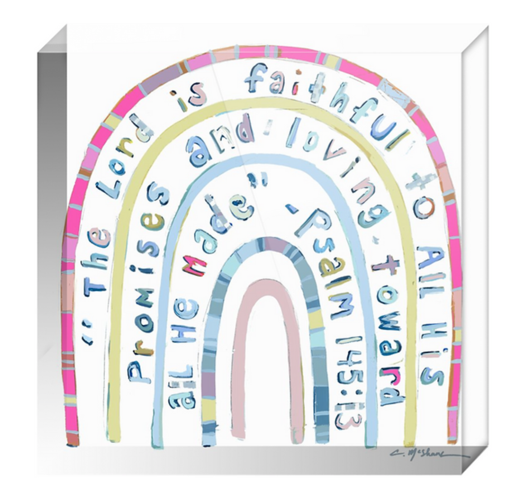 "Promise Keeper" acrylic block