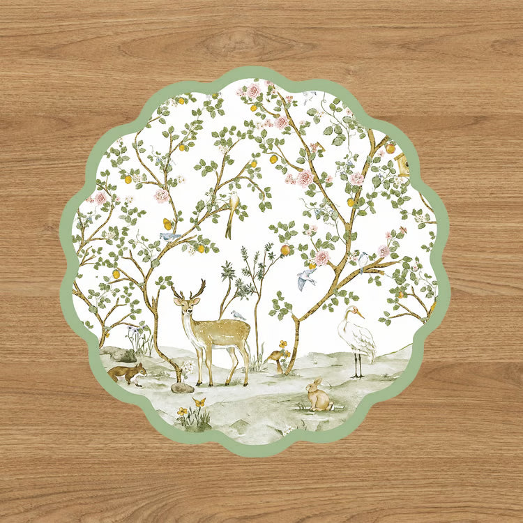 VIDA Forest Animals and Branches Reversible Placemat Set
