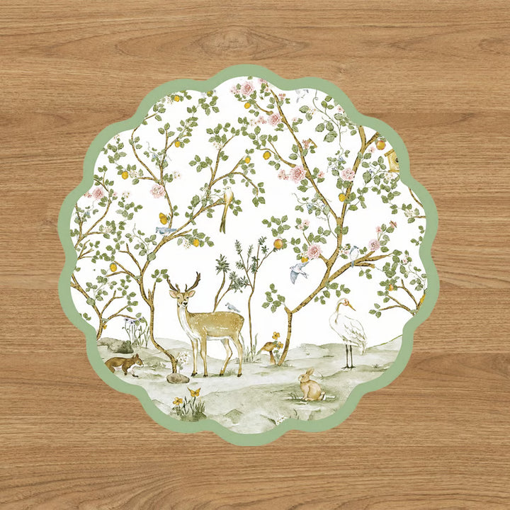 VIDA Forest Animals and Branches Reversible Placemat Set