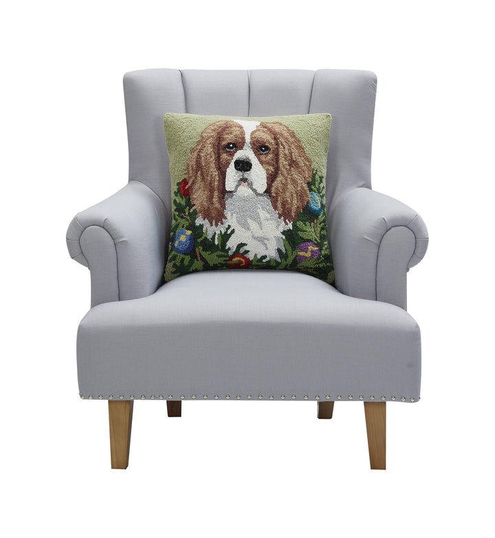 Holiday King Cavalier Spaniel Hook Pillow