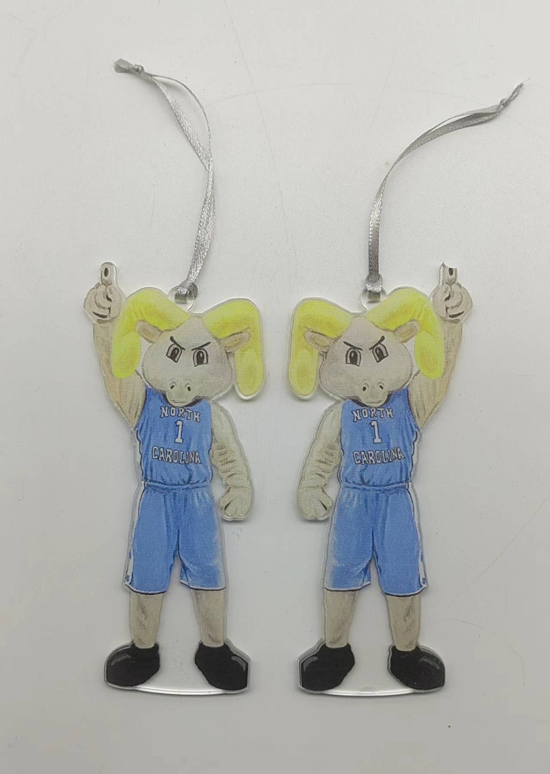 North Carolina Mascot Acrylic Ornament