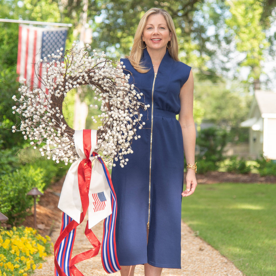 American Flag Wreath Sash