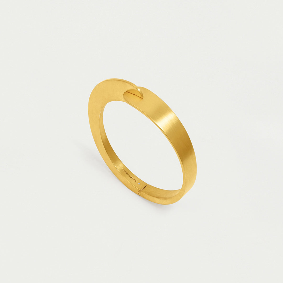 Crosby Hinged Bangle - Gold