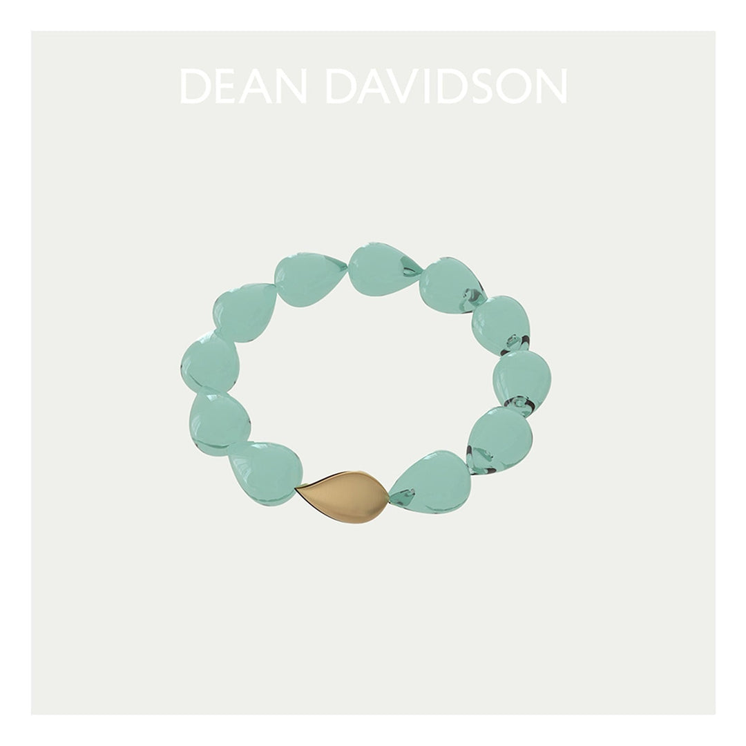 Samui Beaded Bracelet - Gold - Banyan Green