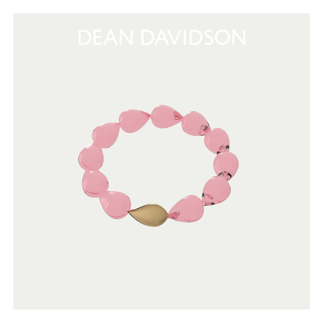 Samui Beaded Bracelet - Gold - Pink