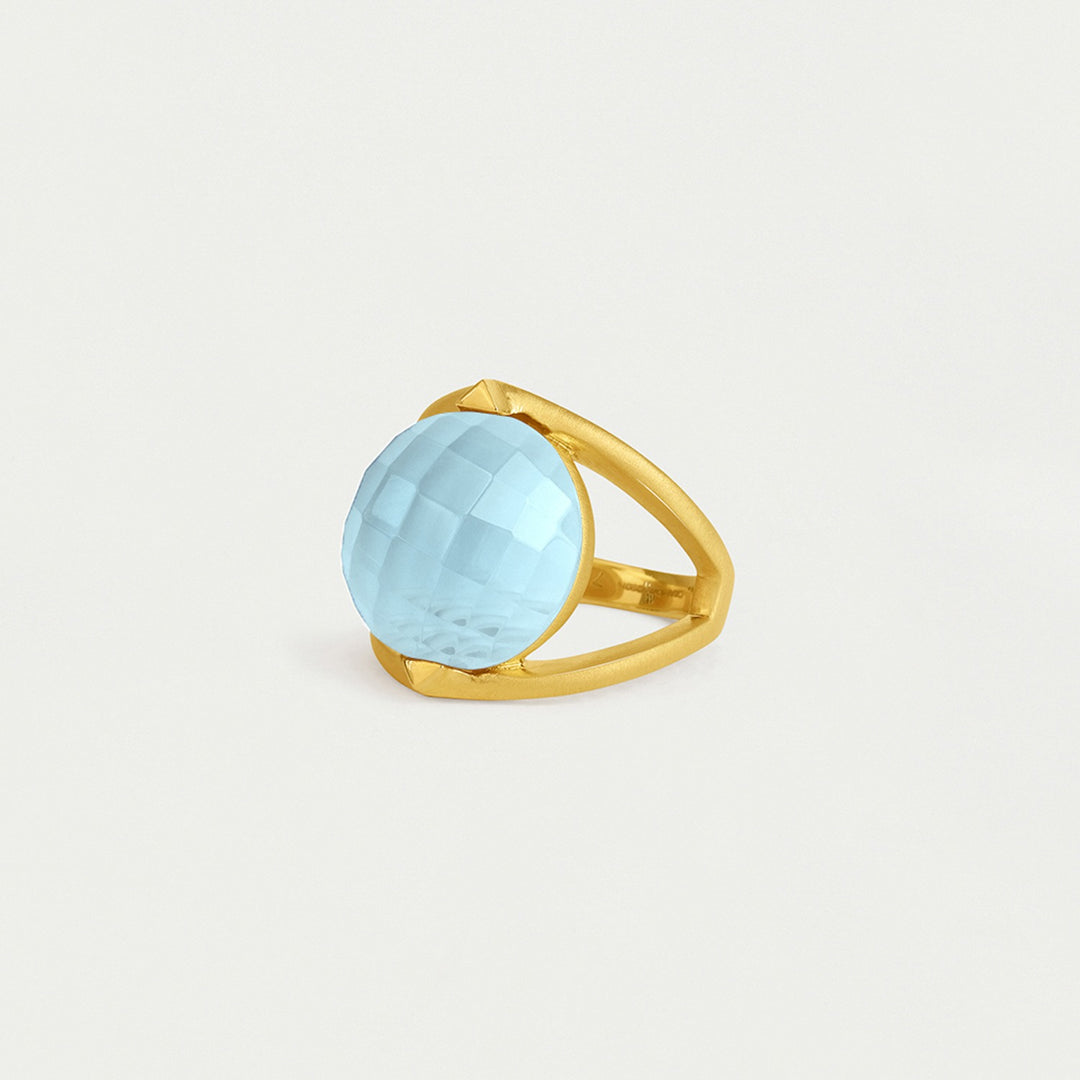 Galleria Ring - Irridescent Sky Blue - Size 8