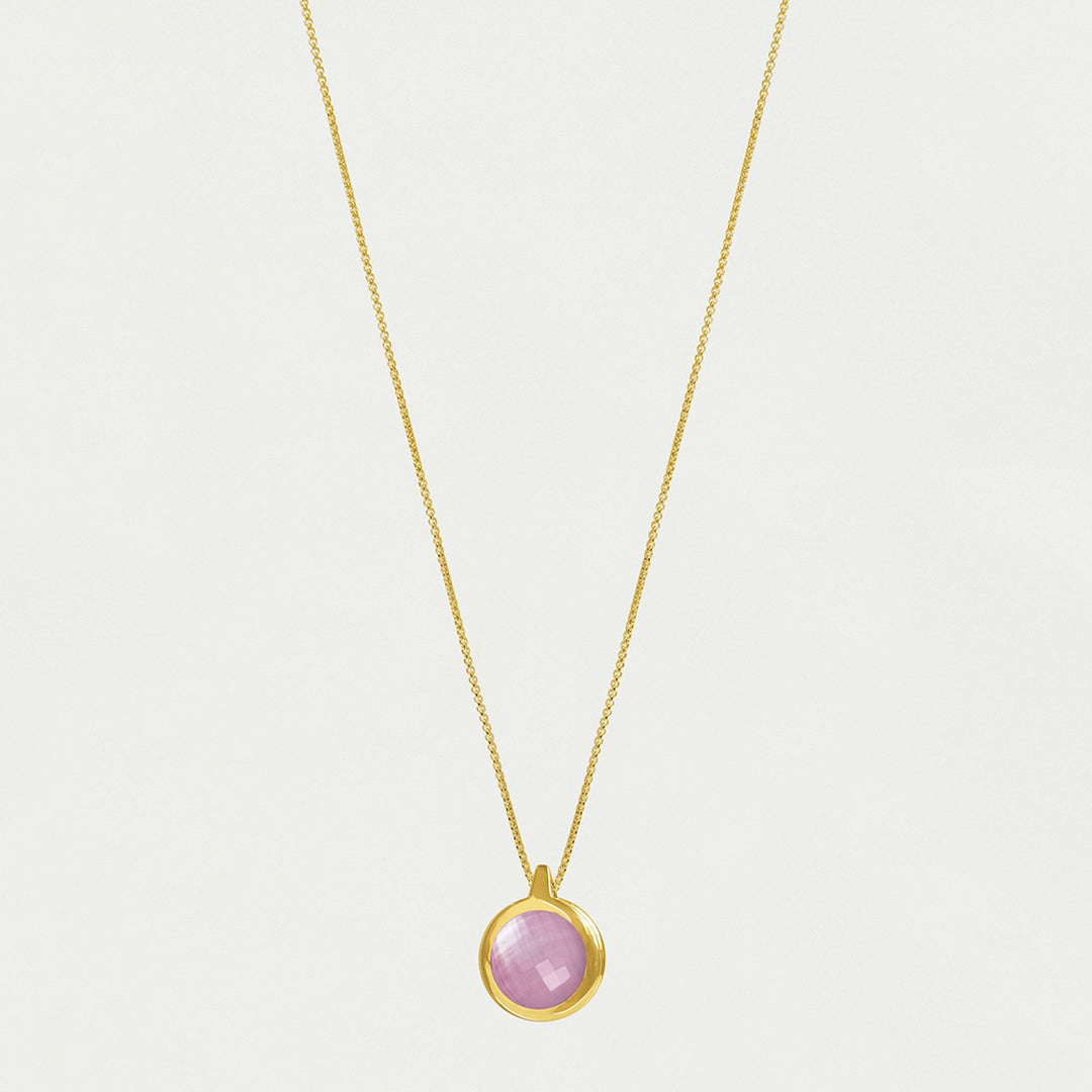 IPANEMA GEMSTONE PENDANT-Banyan Green/Siam Pink