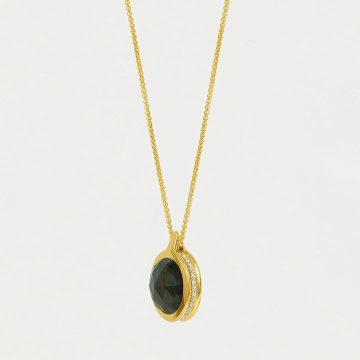 IPANEMA GEMSTONE PENDANT - Gold - Moonstone-Midnig