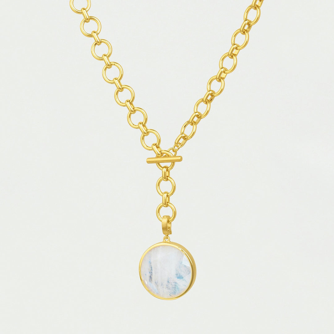 Knockout Collar - Gold/Moonstone