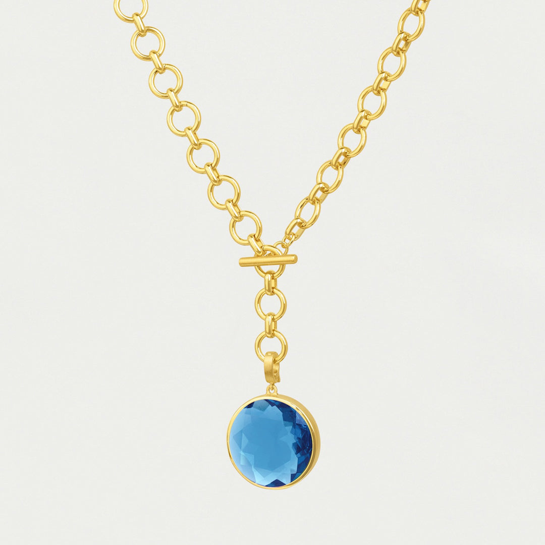 Knockout Collar - Gold/Midnight Blue