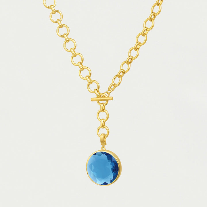 Knockout Collar - Gold/Midnight Blue