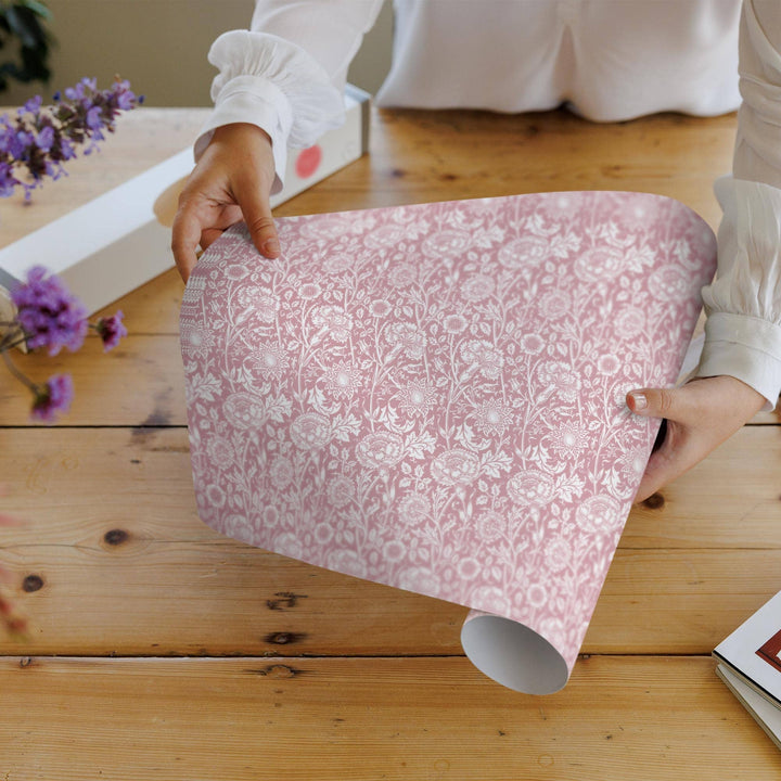 ROSE SCENTED Drawer Liners in PINK William Morris Design