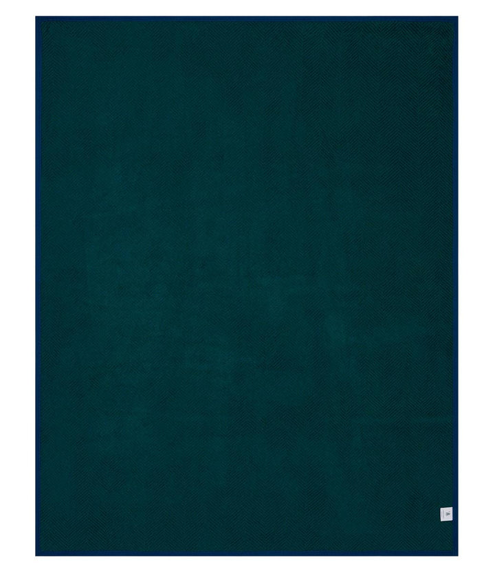 Harborview Herringbone Blue Spruce Blanket