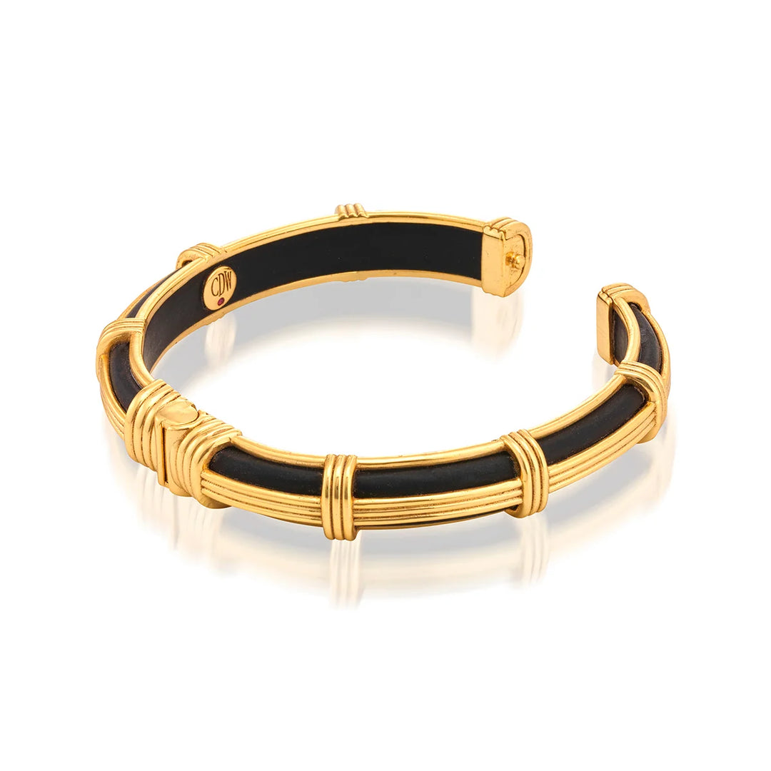 Ebony Gaia Petite Hinged Bangle S/M