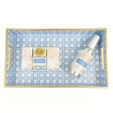 Blue Cane Vanity Tray