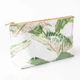 Natural Botanical Clear Coated Travel Cosmetic Case