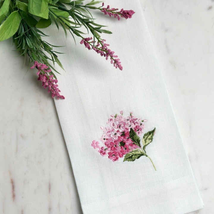Hydrangea Linen Towel by Arte Italica