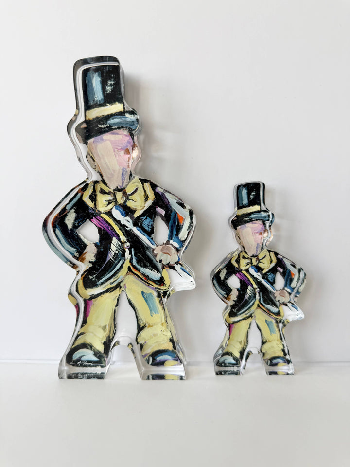 “Deacon” acrylic shelfie