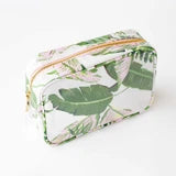 Natural Botanical Clear Coated Rectangular Cosmetic Case