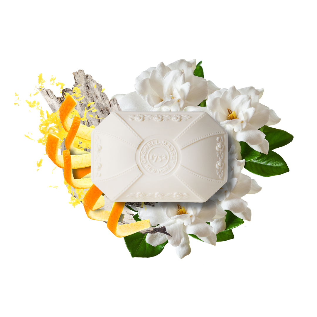 Gardenia Natural Bar Soap, Floral, Plant-Based, 3.5oz