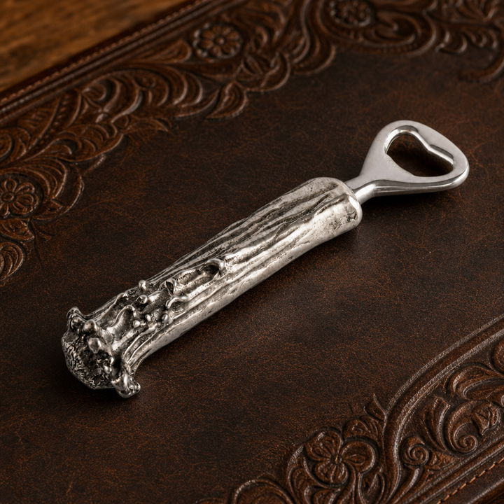 Pewter Antler Bottle Opener