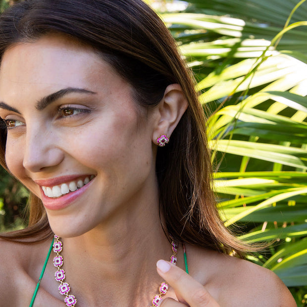 Dianthus Stud Earring