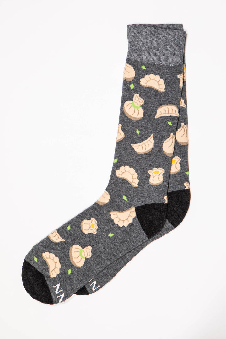 Dumpling Dreams Carded Cotton Socks by Alynn