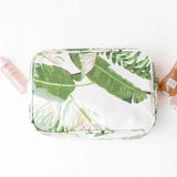 Natural Botanical Clear Coated Rectangular Cosmetic Case