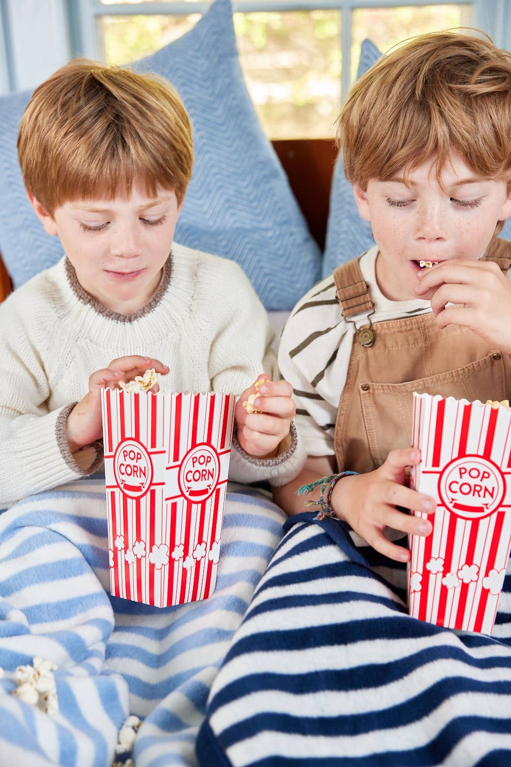 Sideline Stripe Bluebell Midi Blanket