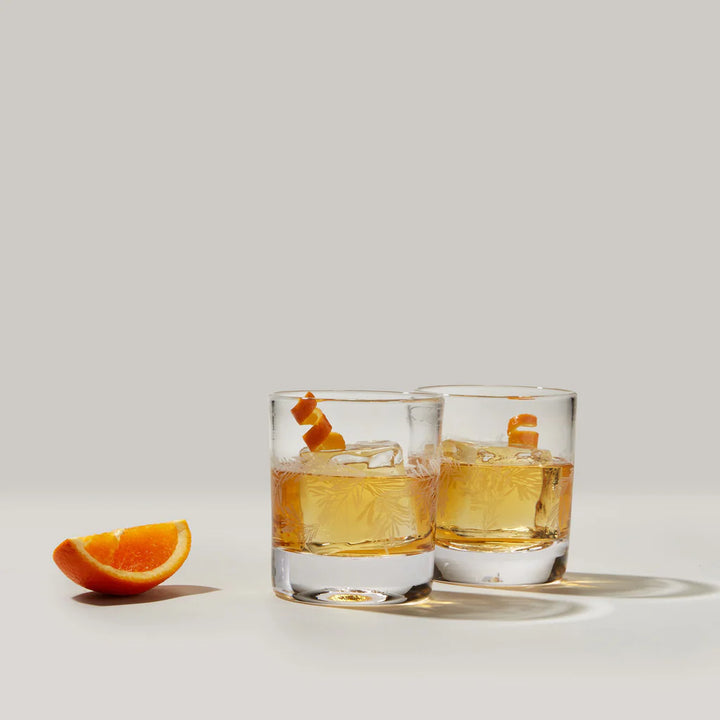 Engraved Pine Ascutney Double Old Fashioned in Gift Box - Set of 2