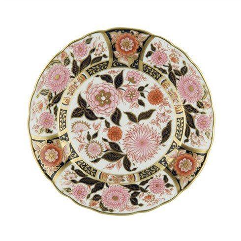 Imari Accent Pink Bouquet Plate in Gift Box