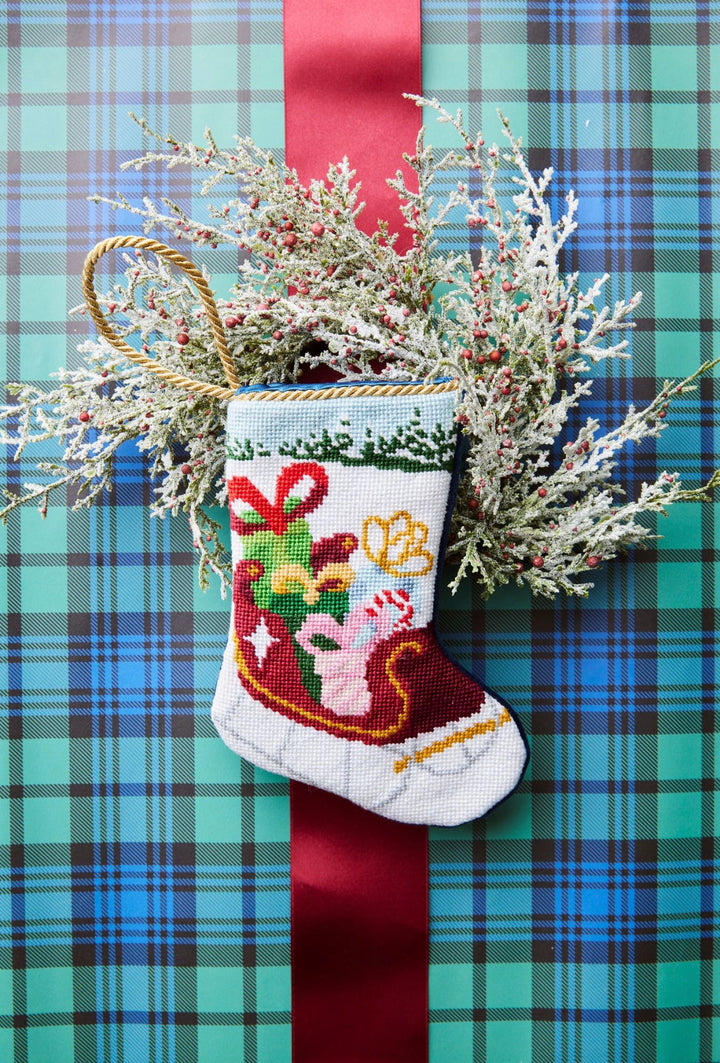 Santa's Bountiful Sleigh Bauble Stocking