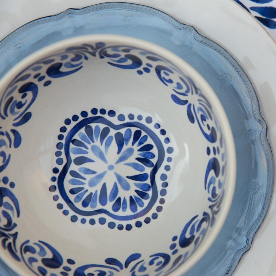 Iberian Indigo Cereal/Ice Cream Bowl