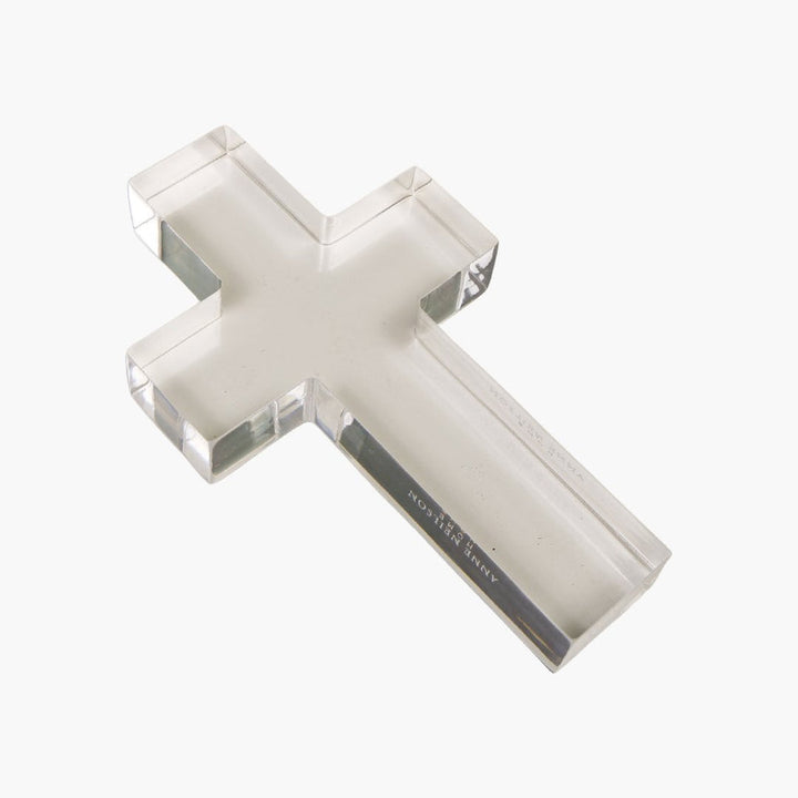 Clear Cross Acrylic Weight