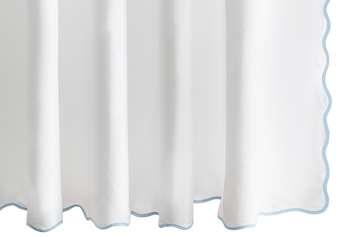 Camilla Pique Scallop Shower Curtain