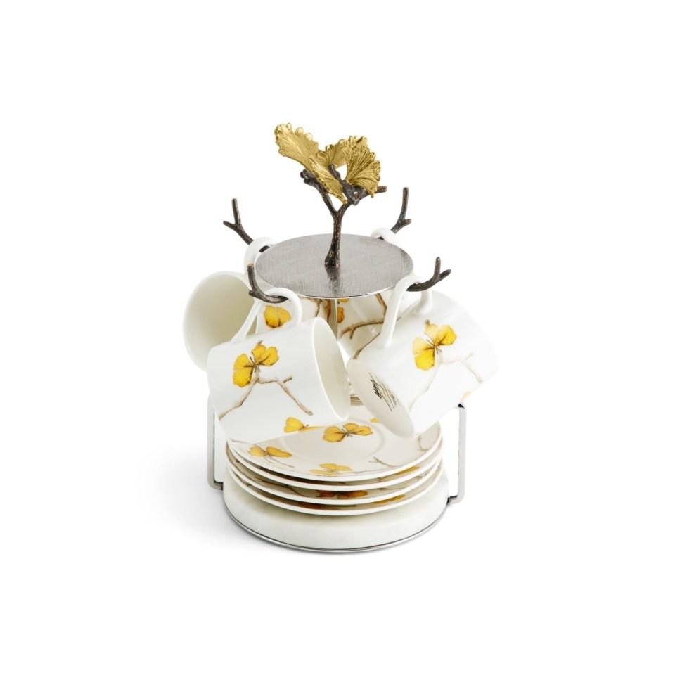 Butterfly Ginkgo Demi Set And Stand