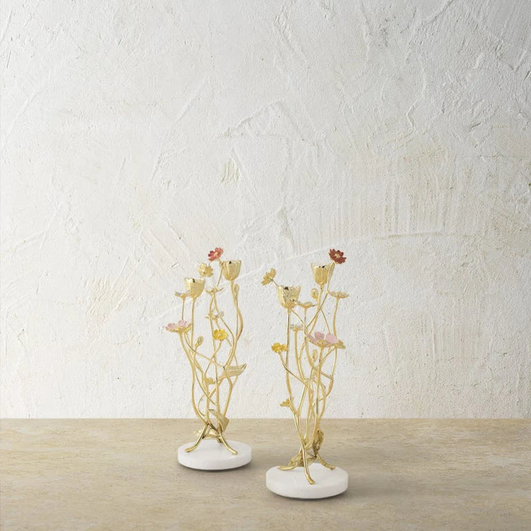 Wildflowers Candleholder S/2