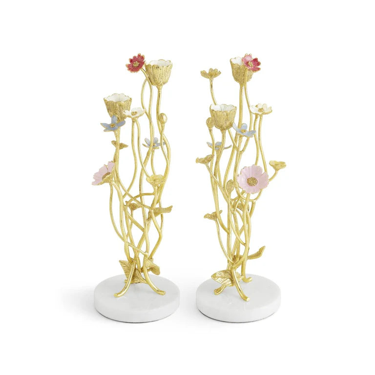 Wildflowers Candleholder S/2